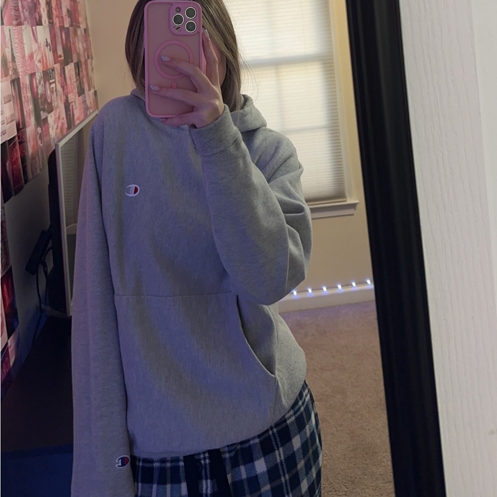 Champion Heather grey reversed weave sweatshirt size small
